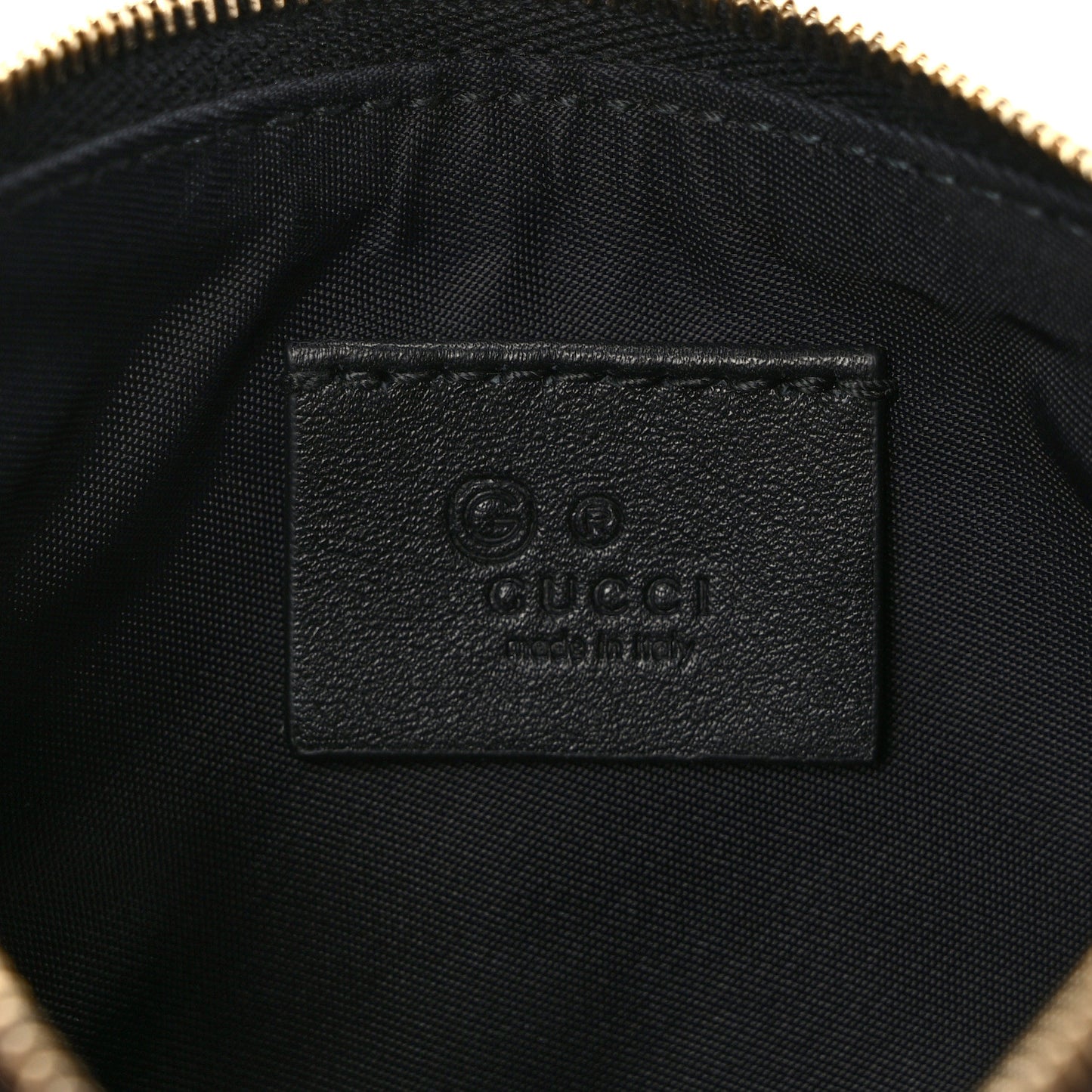 Microguccissima Key Ring Coin Case Black