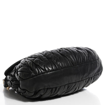 Miu Miu Nappa Matelasse Coffer Hobo Black 4 of 7