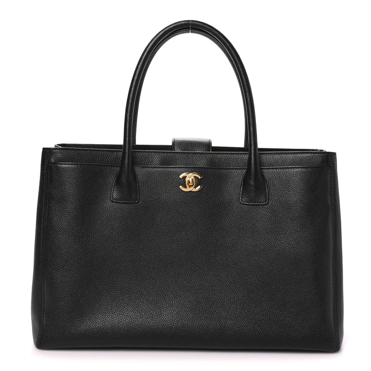 Chanel Calfskin Cerf Shopper Tote Black 1 of 10