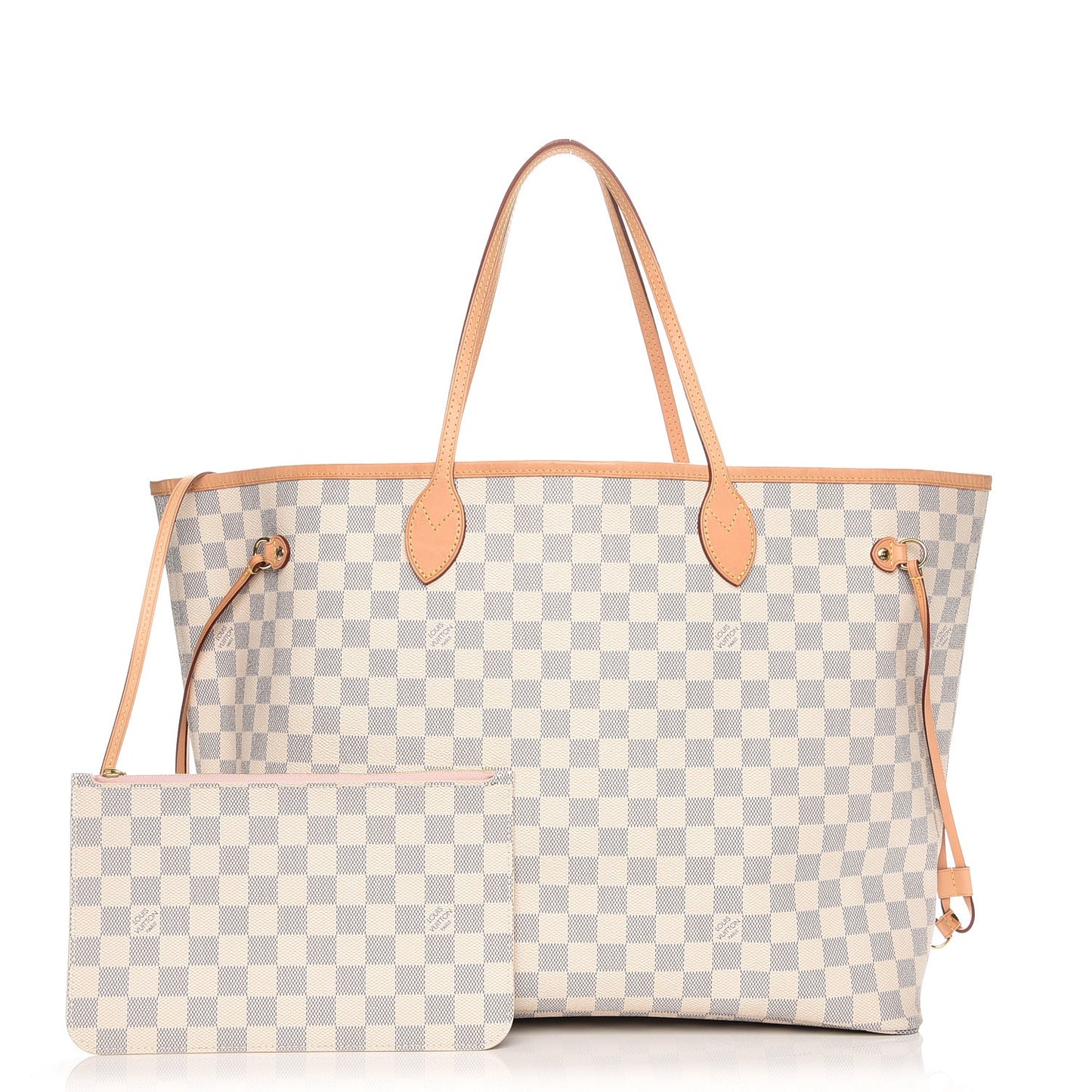 Damier Azur Neo Neverfull GM Rose Ballerine