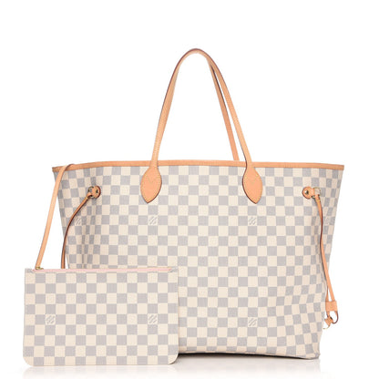 Louis Vuitton Damier Azur Neo Neverfull GM Rose Ballerine 1 of 10