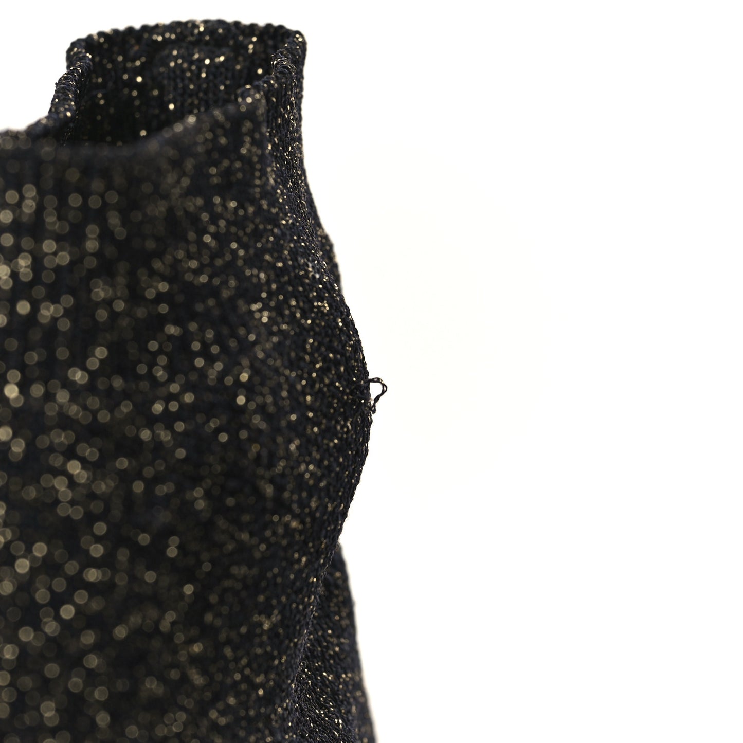 Knit Metal Womens Speed Sneakers 39 Black Gold