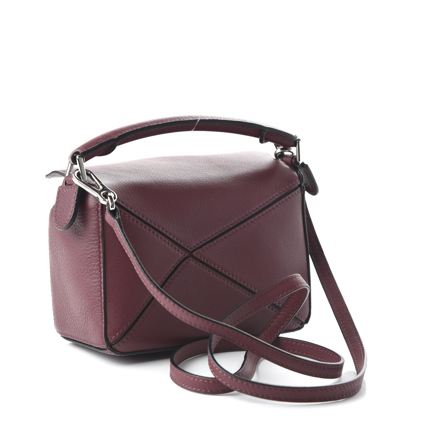 Calfskin Mini Puzzle Bag Wine