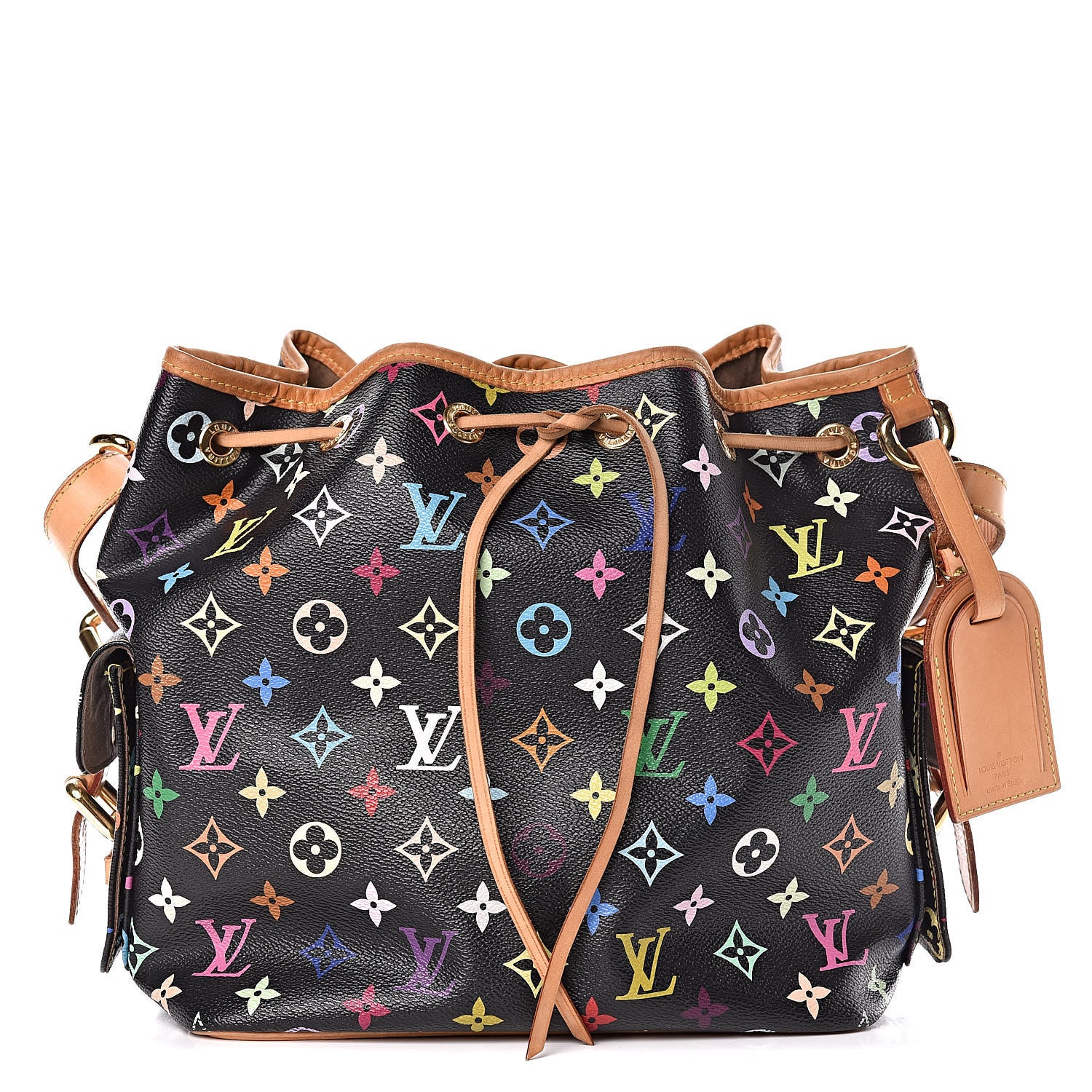 Louis Vuitton Monogram Multicolor Petit Noe Black 1 of 16