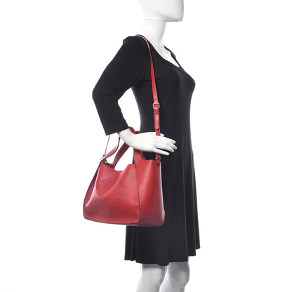 Stella McCartney Eco Alter Nappa Perforated Crossbody Tote Lover Red 2 of 16