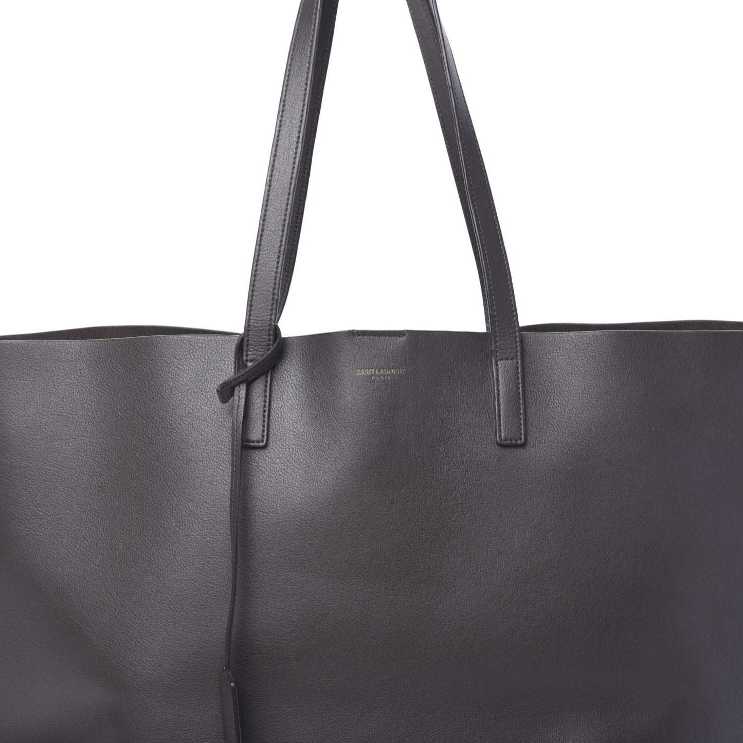 Calfskin Large Shopping Tote Dark Grey
