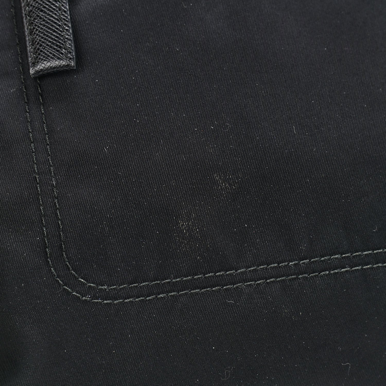Prada Tessuto Nylon Saffiano Flat Messenger Bag Black 11 of 11
