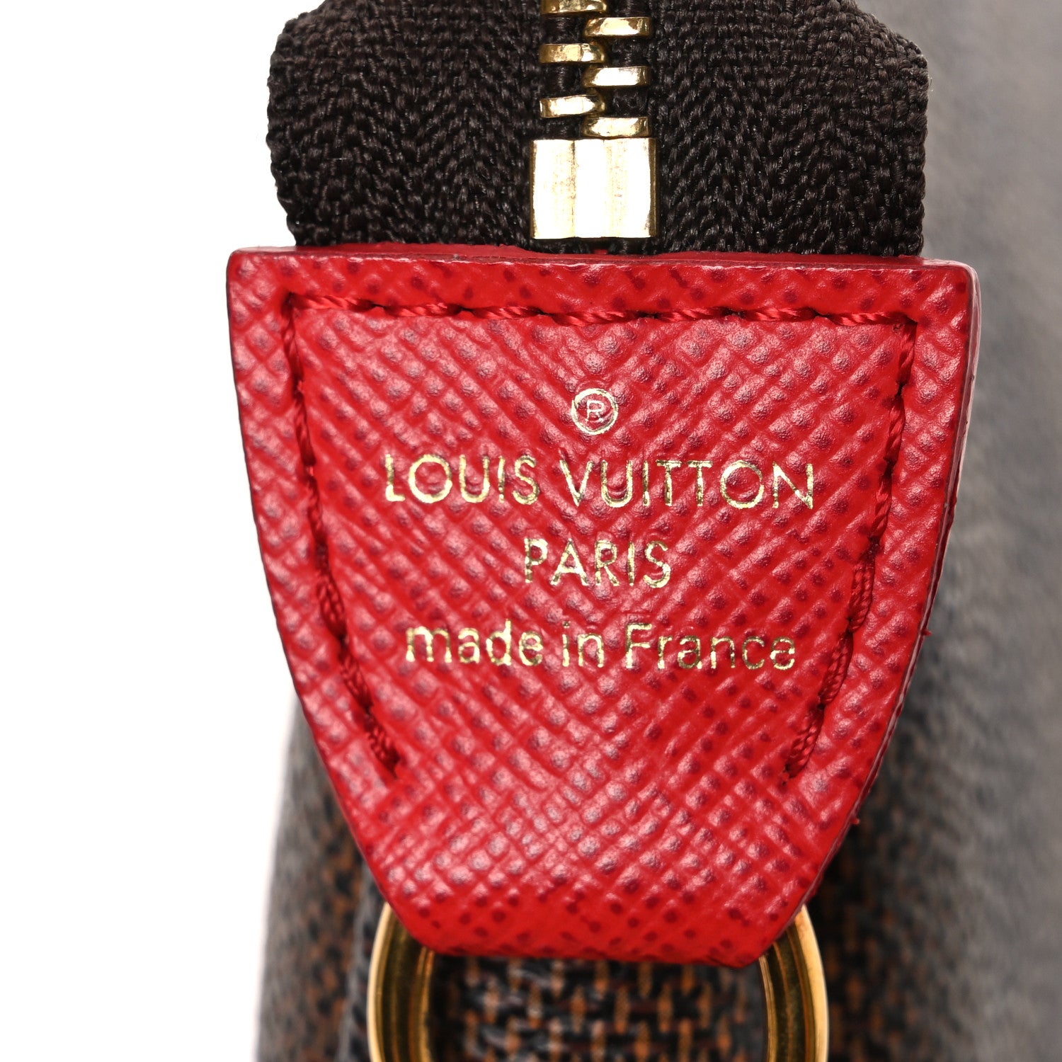Louis Vuitton Damier Ebene 2019 Christmas Animation Mini Pochette Accessories Red 6 of 7