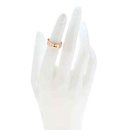 Hermes 18K Rose Gold Diamond PM Kelly Ring 49 5 2 of 5