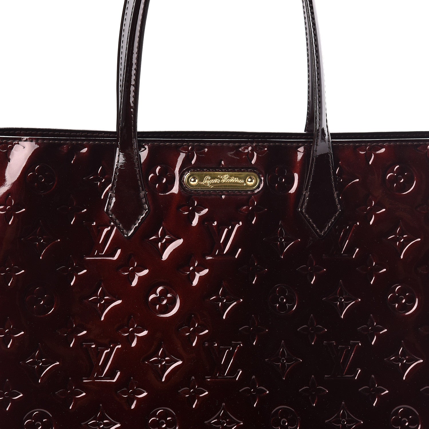 Louis Vuitton Vernis Wilshire MM Amarante 9 of 9