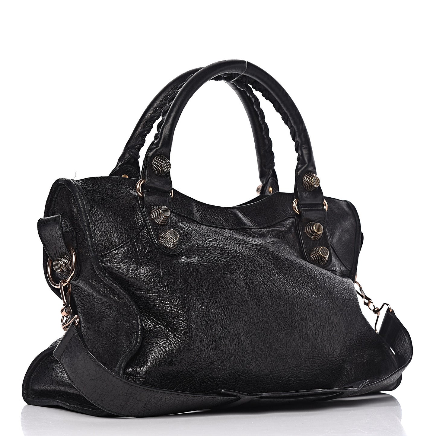 Agneau Giant 21 Rose Gold Hardware City Black