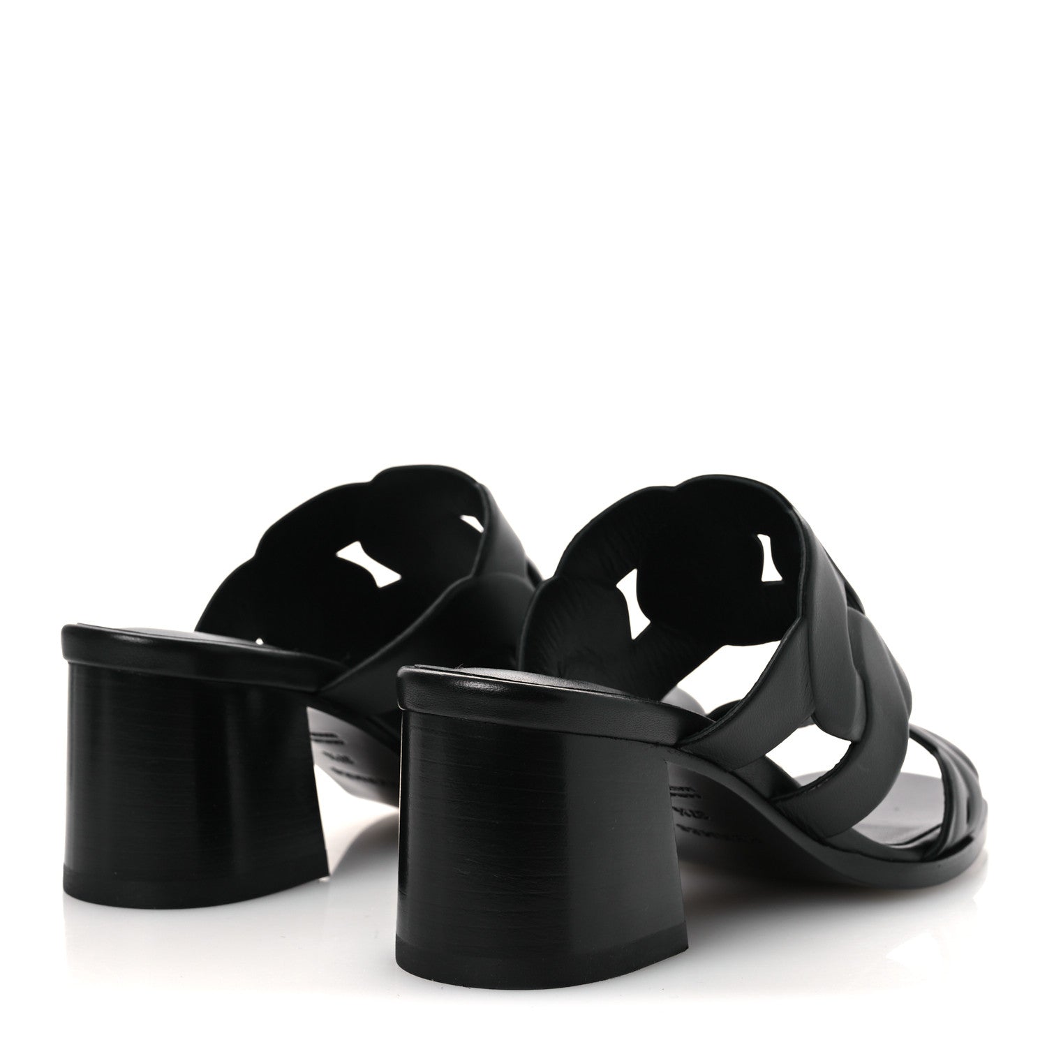 Hermes Nappa Gaby 60 Sandal 37.5 Black 5 of 11