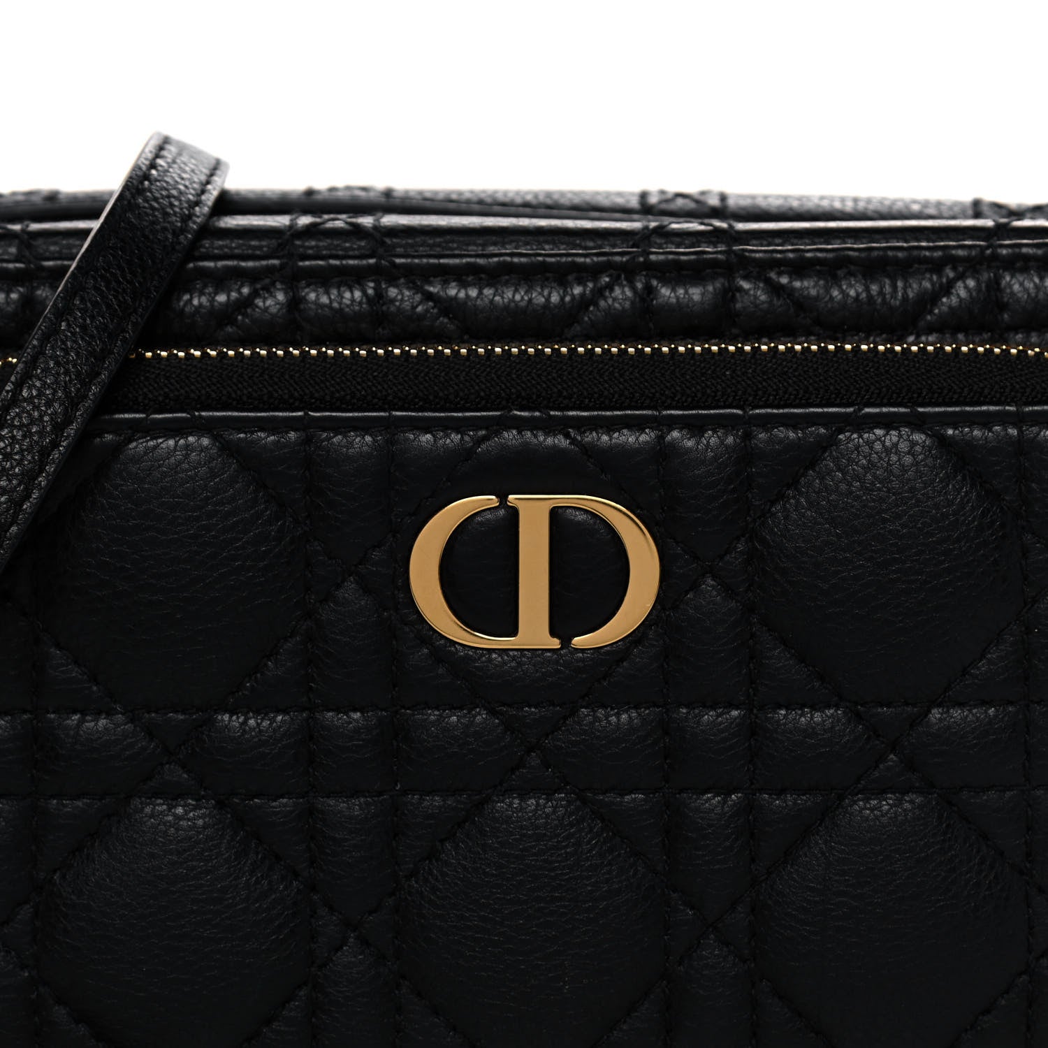 Christian Dior Supple Calfskin Caro Double Pouch Black 8 of 13