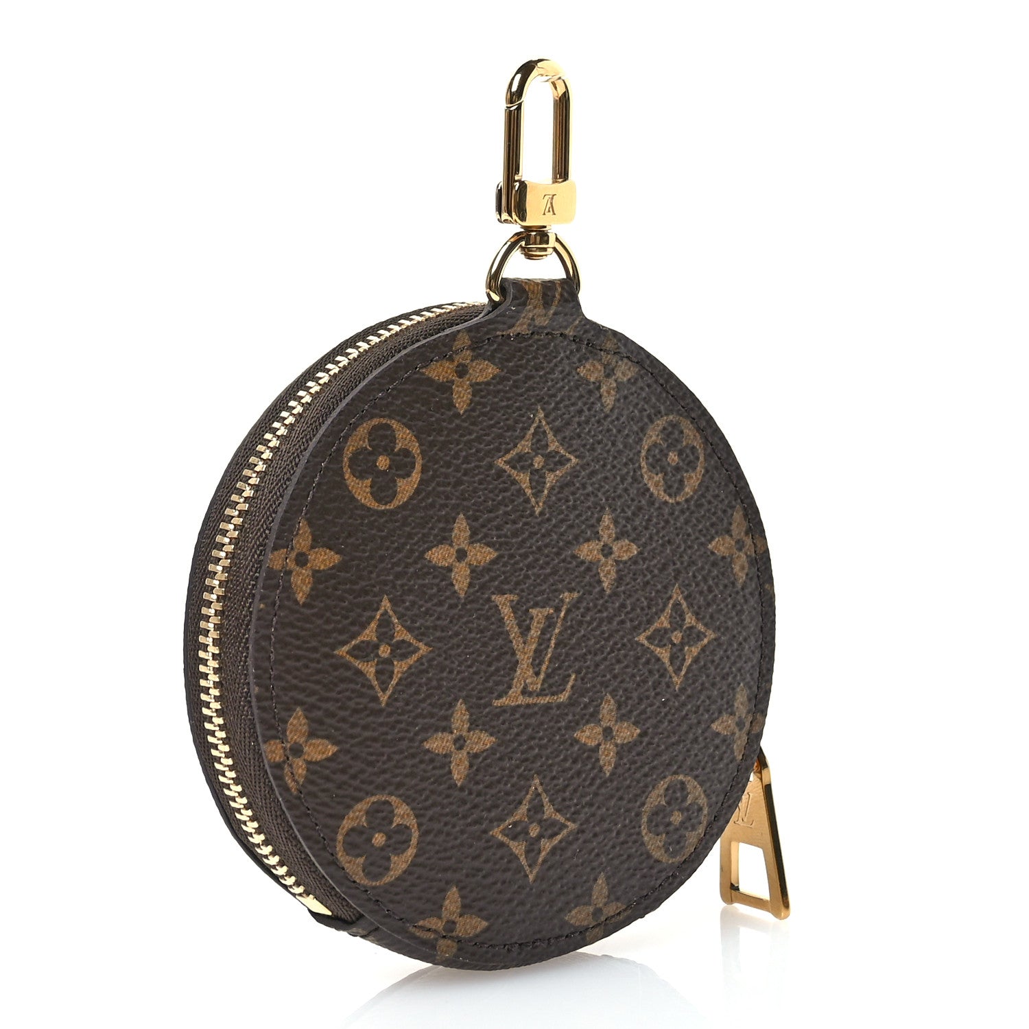 Louis Vuitton Monogram OnTheGo East West Round Coin Purse Red 3 of 6