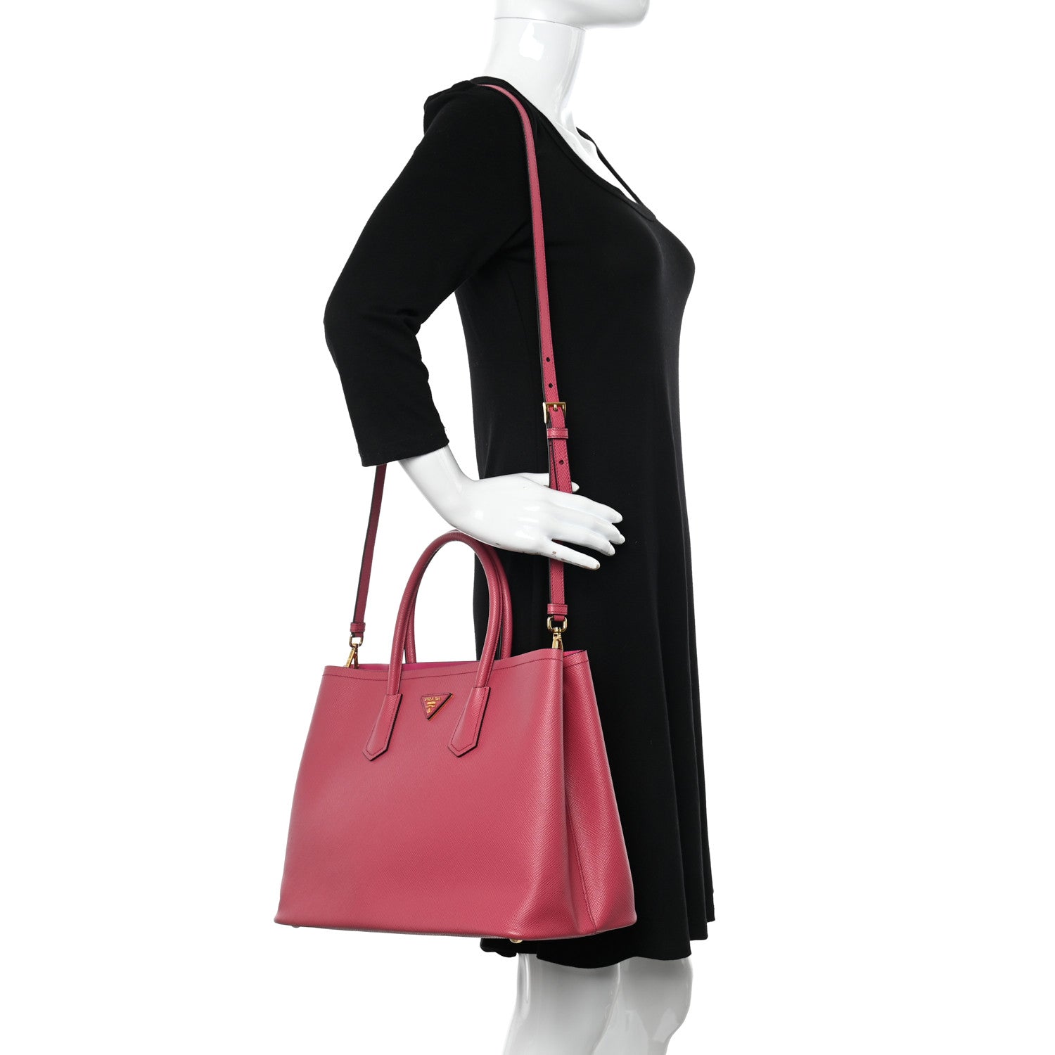Prada Saffiano Cuir Large Double Bag Tamaris 2 of 11