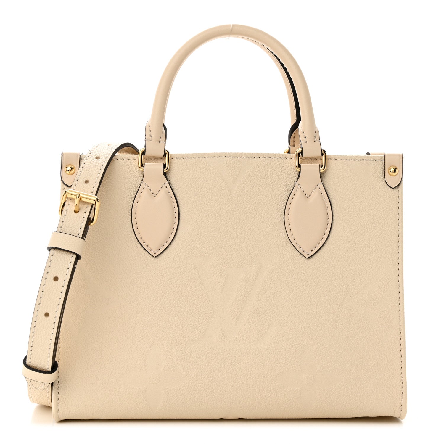 Louis Vuitton Empreinte Monogram Giant Onthego PM Cream Beige 1 of 9