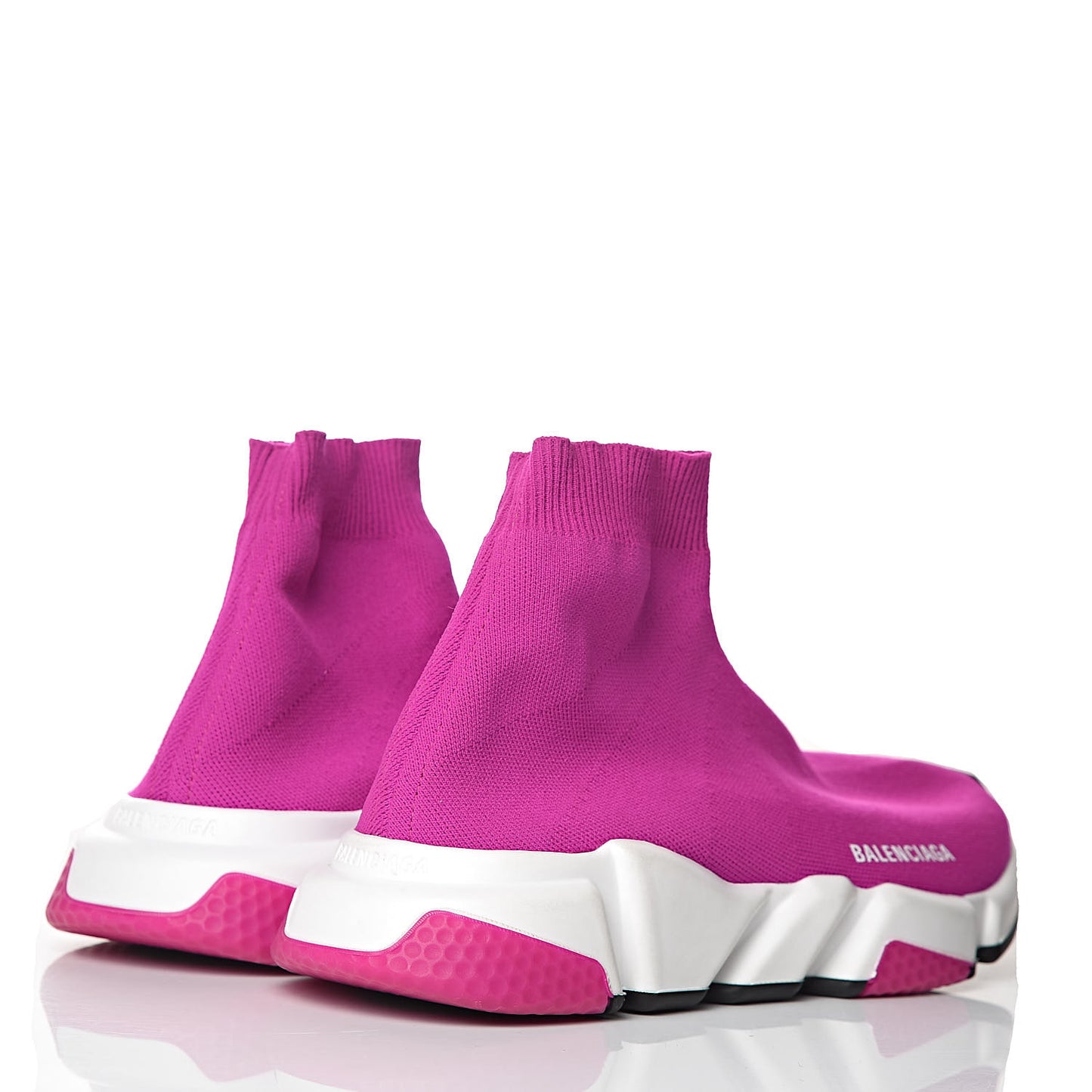 Neoprene Knit Womens Speed Sneakers 41 Fuchsia