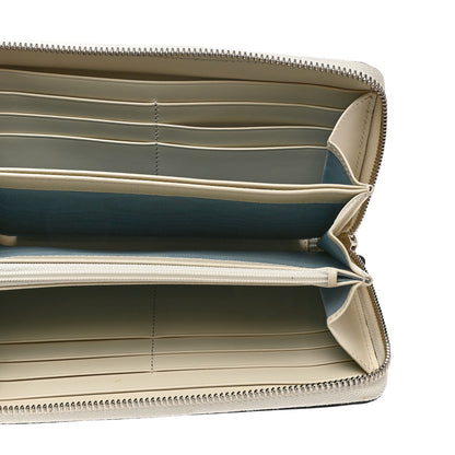 Gucci X SEGA Calfskin GUCCY Stars Zip Around Wallet Mystic White Gold 5 of 7