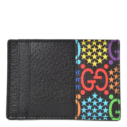 Gucci GG Supreme Monogram Psychedelic Card Holder Black 1 of 6