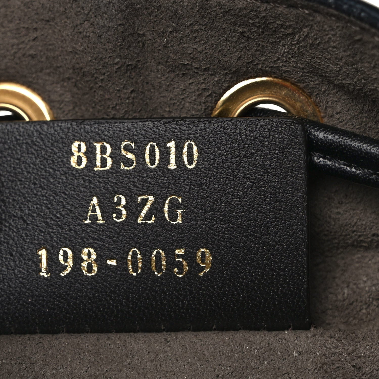 Fendi Vitello Liberty F is Fendi FF 1974 Embossed Mini Mon Tresor Bucket Bag Black 7 of 9
