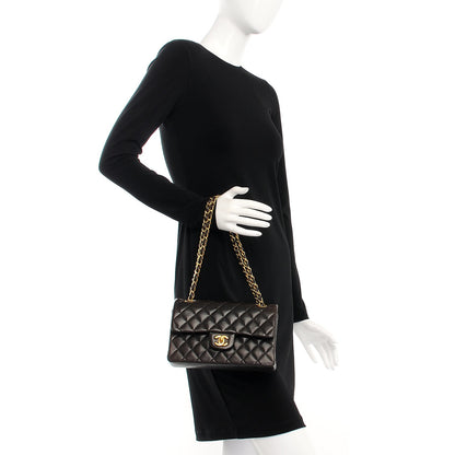 Chanel Lambskin Quilted Small Double Flap Black 2 of 17