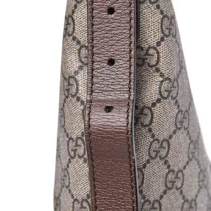 Gucci GG Supreme Monogram Web Small Ophidia Half Moon Hobo Brown 9 of 11