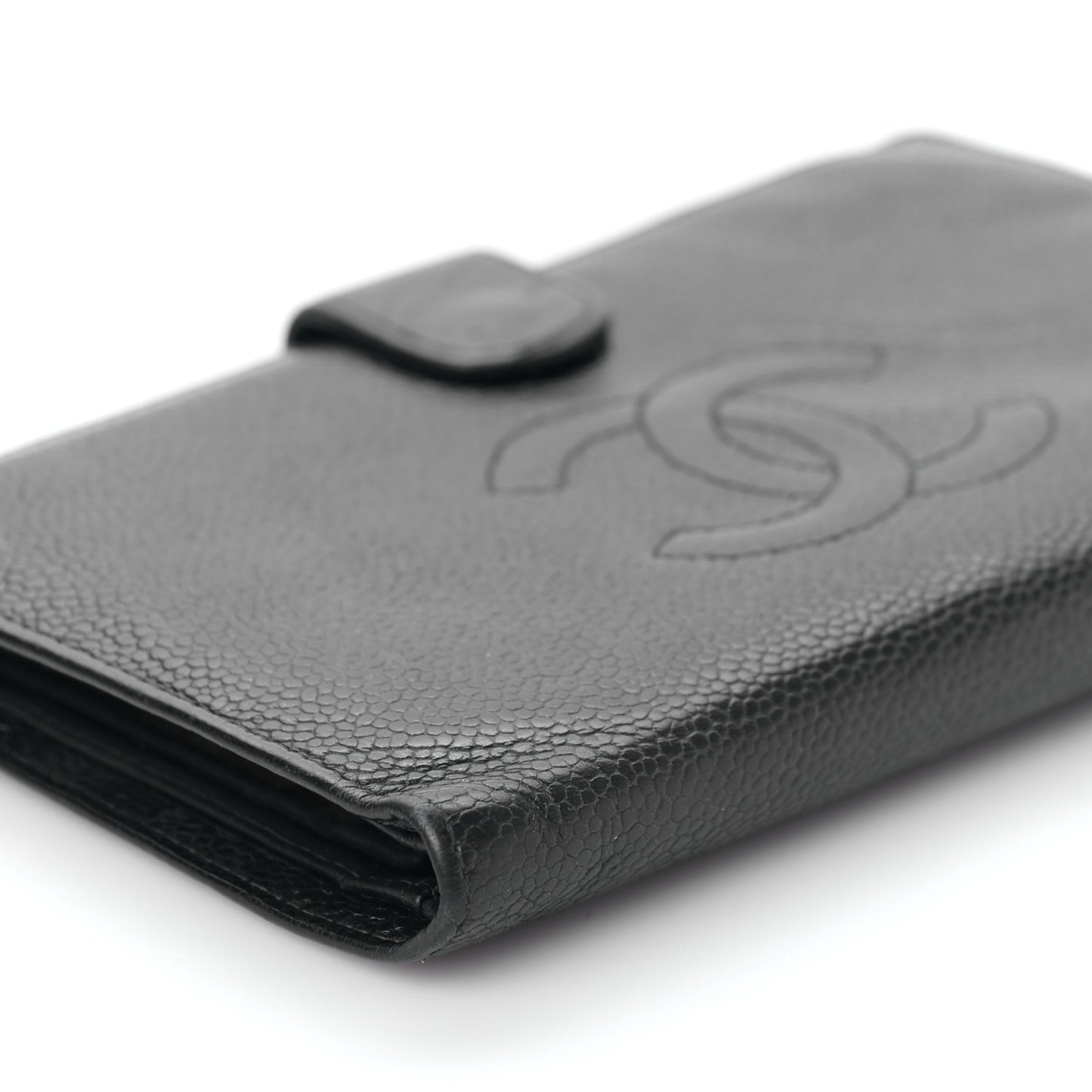 Caviar Timeless CC French Wallet Black