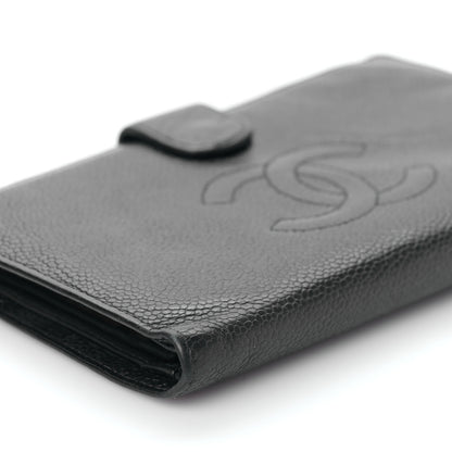 Chanel Caviar Timeless CC French Wallet Black 9 of 11
