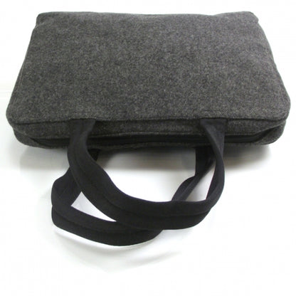 Prada Vintage Flannel Tote Anthracite 5 of 9