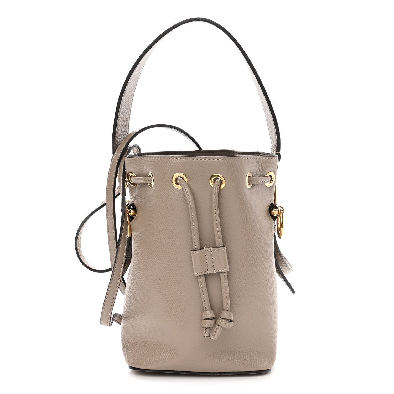 Fendi Vitello Cruise F is Fendi Mini Mon Tresor Bucket Bag Tortora 1 of 10