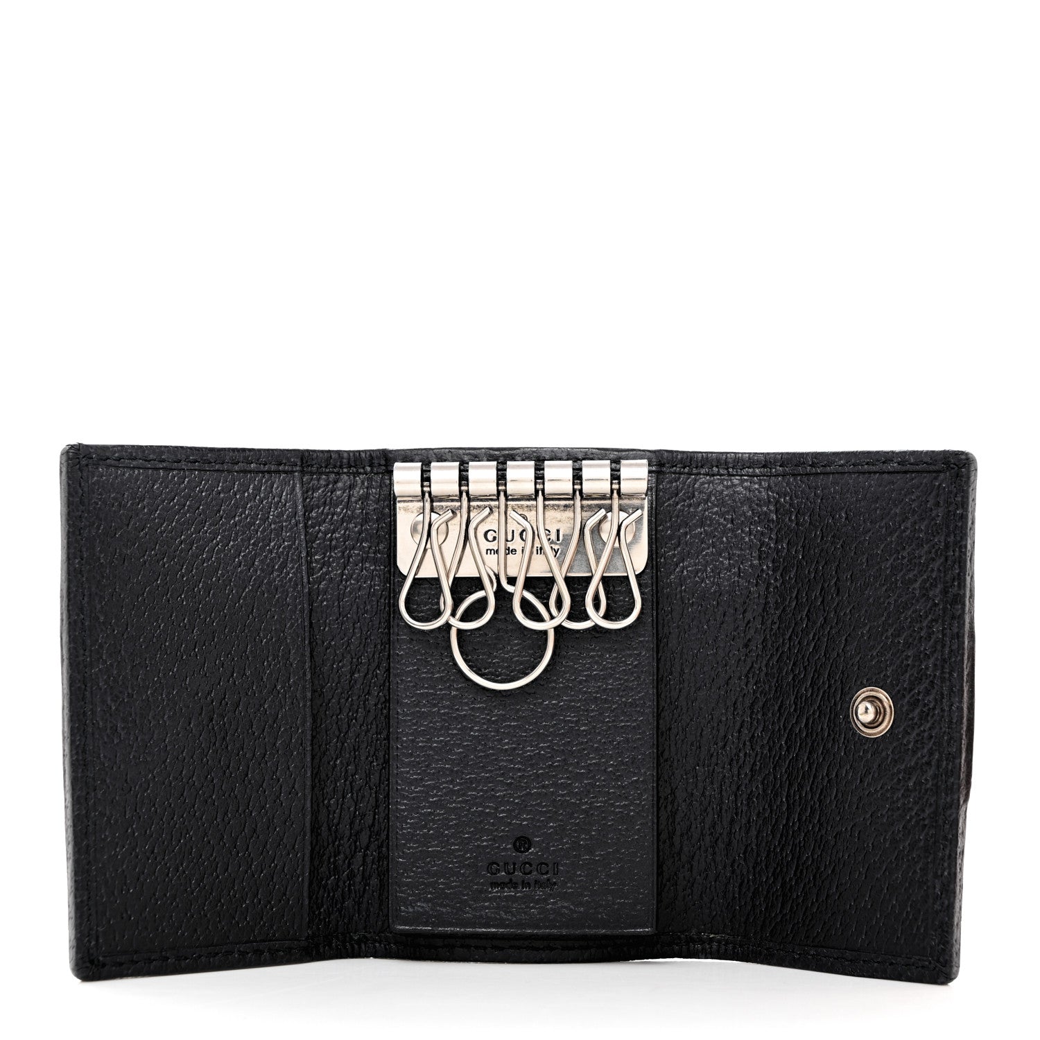 Gucci GG Supreme Monogram Web Ophidia 6 Key Holder Case Beige Blue 5 of 8