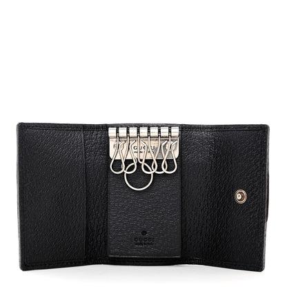 Gucci GG Supreme Monogram Web Ophidia 6 Key Holder Case Beige Blue 5 of 8