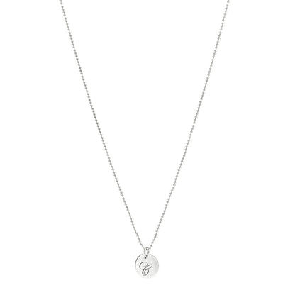 Tiffany Sterling Silver Letter C Disc Pendant Necklace 1 of 7