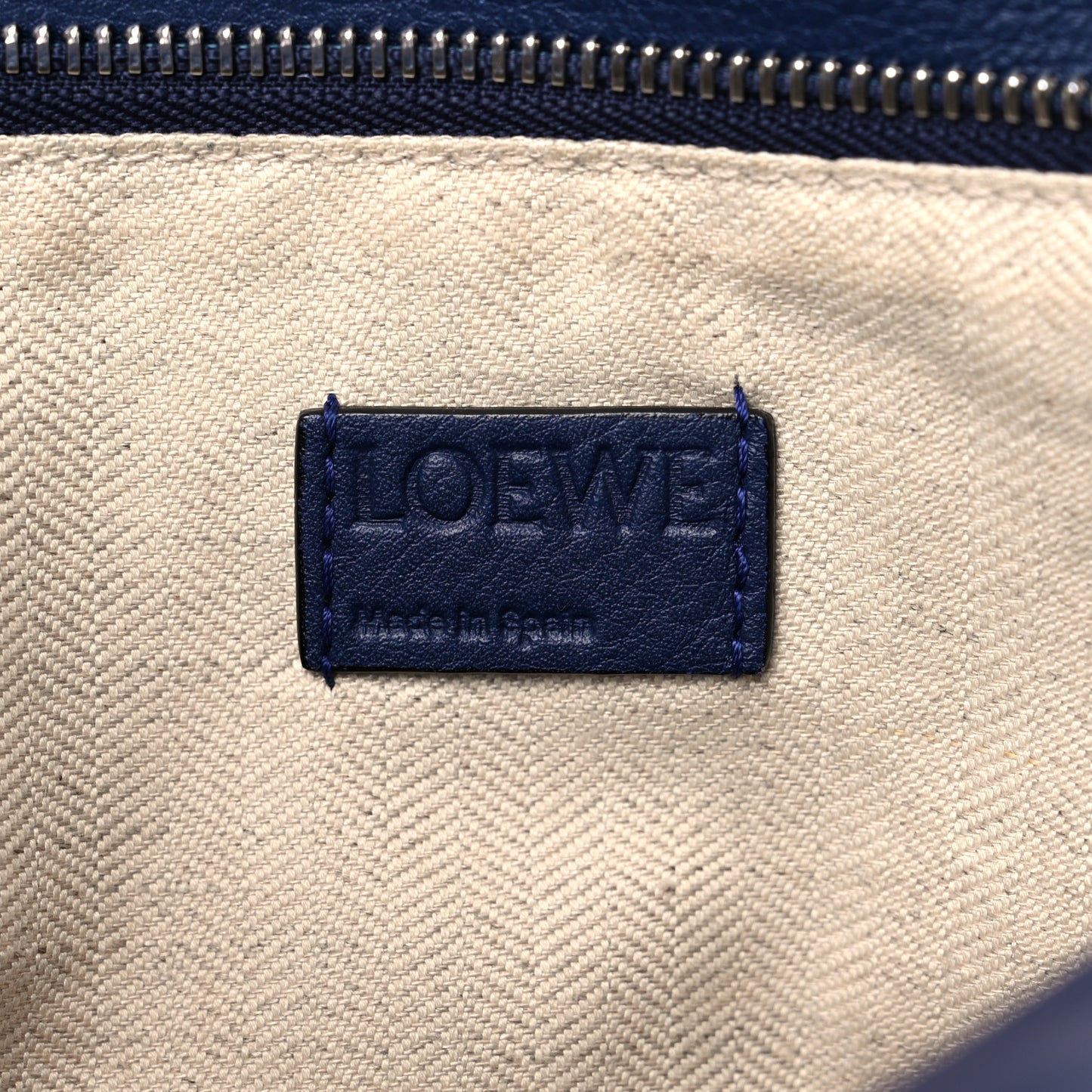 Calfskin Medium Puzzle Bag Marine