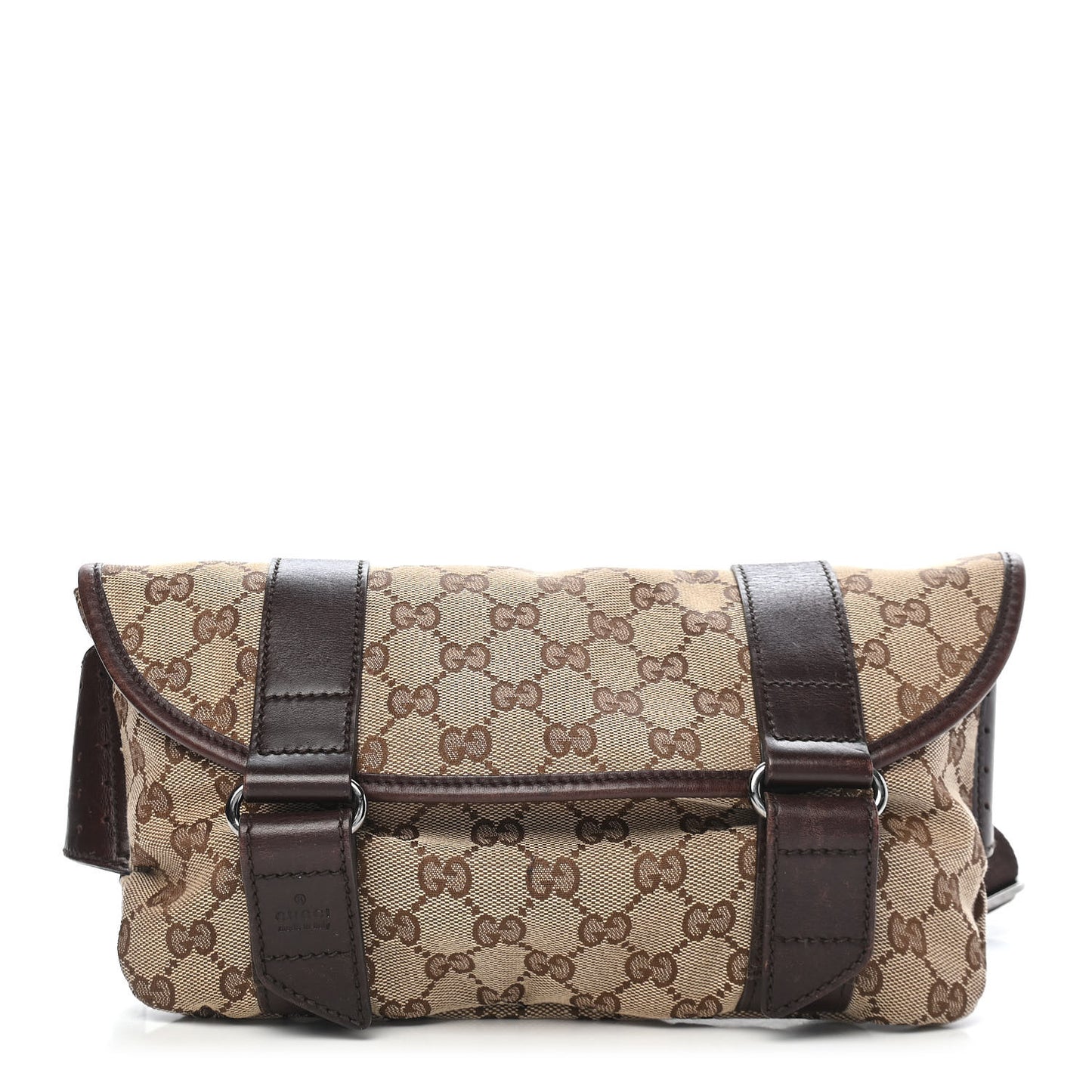 Monogram Waist Belt Bag Dark Brown