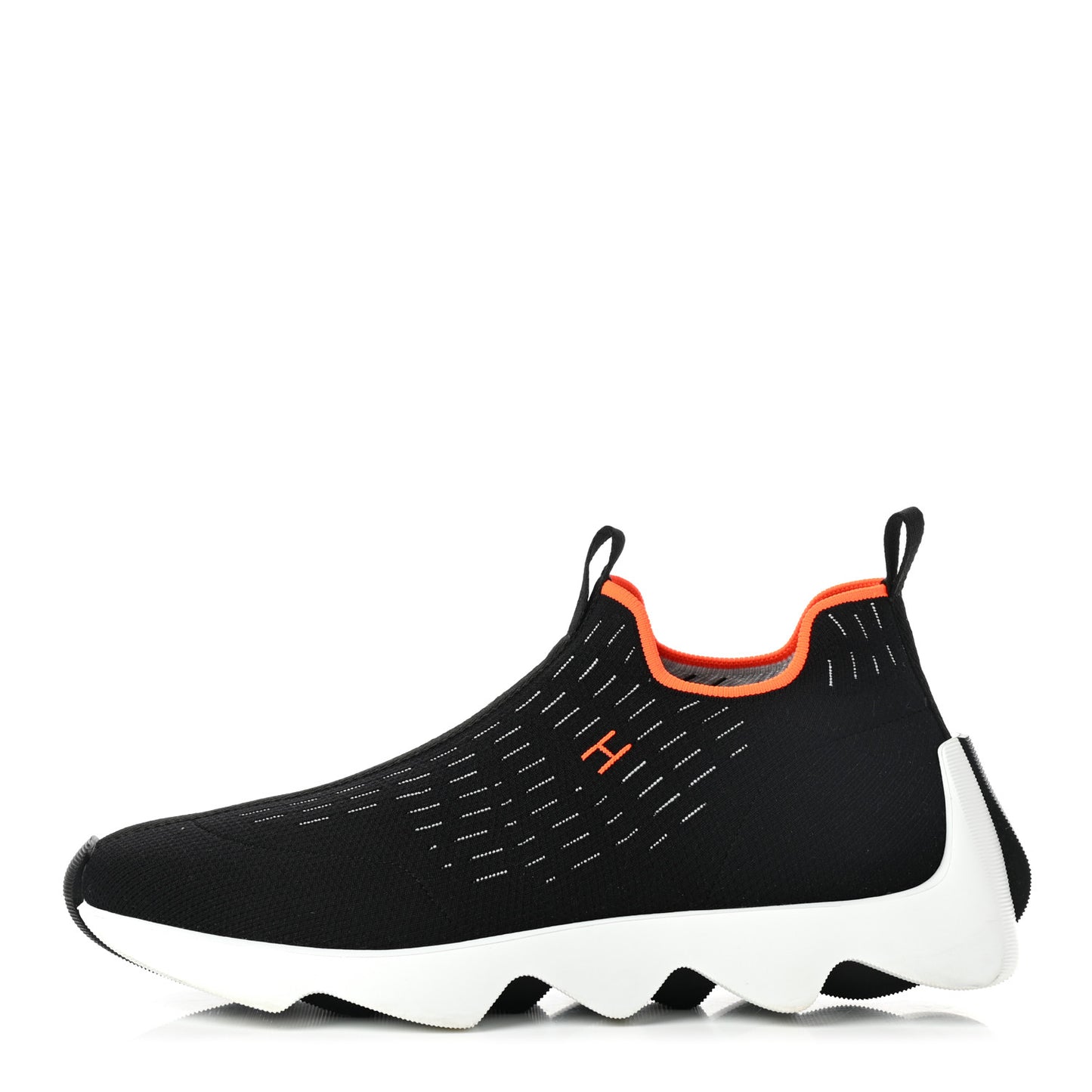 Technical Canvas Goatskin Womens Eclair Sneakers 41 Black