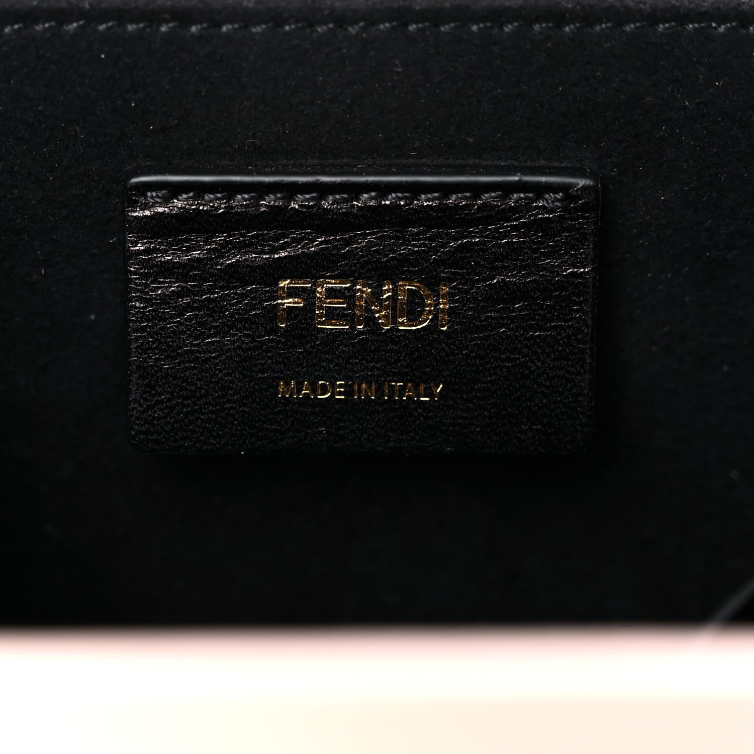 Fendi Vitello Fluffy Logo Vertical Box Rosa Quarzo Black 7 of 11
