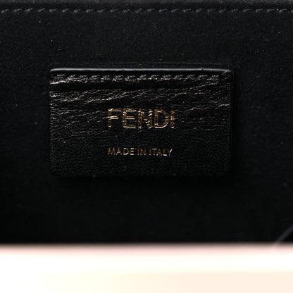 Fendi Vitello Fluffy Logo Vertical Box Rosa Quarzo Black 7 of 11