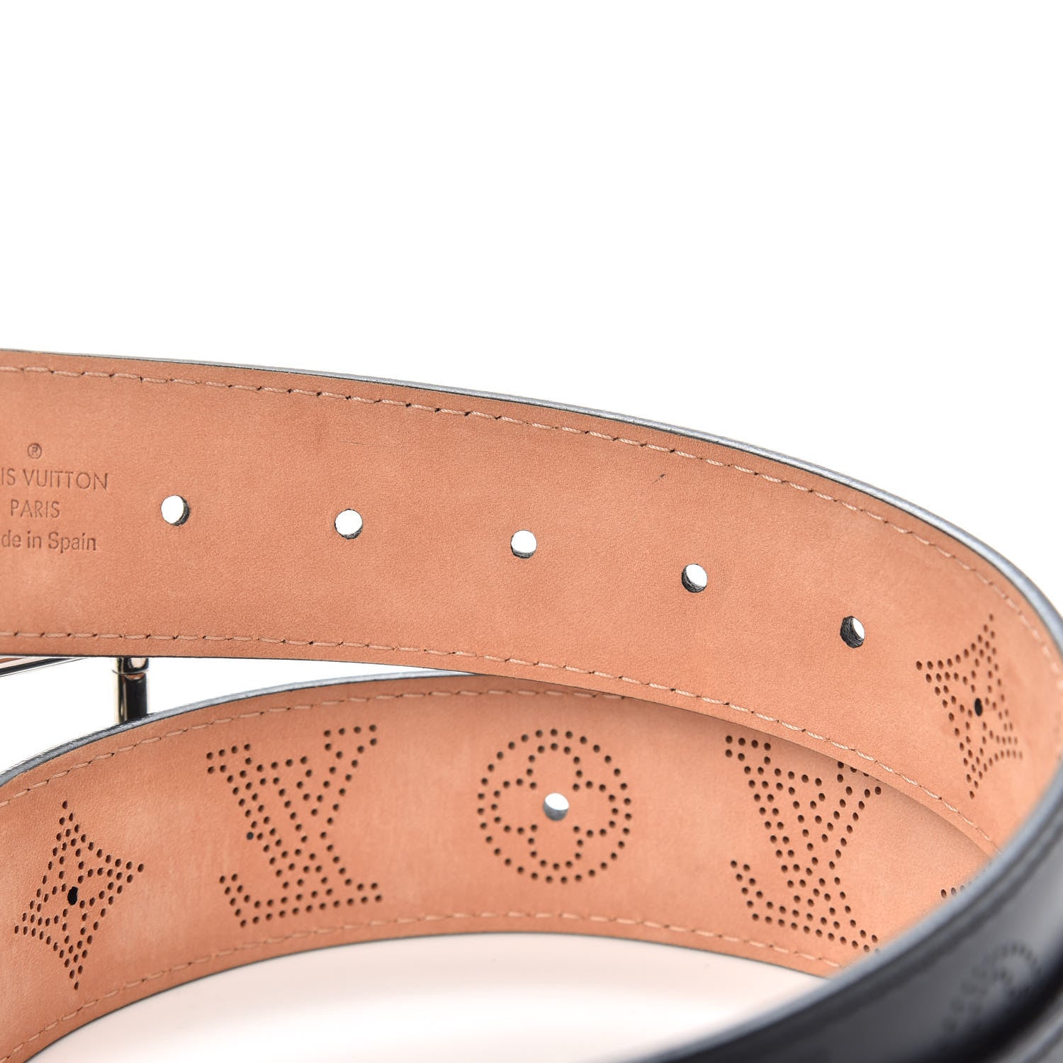 Louis Vuitton Mahina Belt 95 38 Black 3 of 5