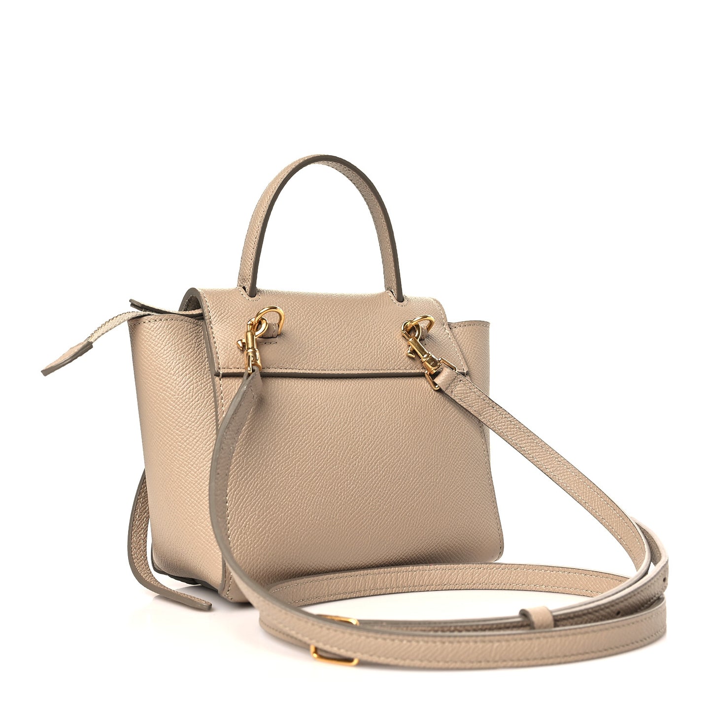 Grained Calfskin Pico Belt Bag Light Taupe