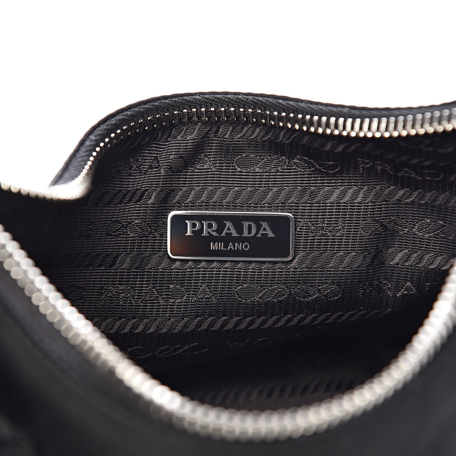Prada Nylon Re-Edition 2005 Shoulder Bag Black 7 of 12