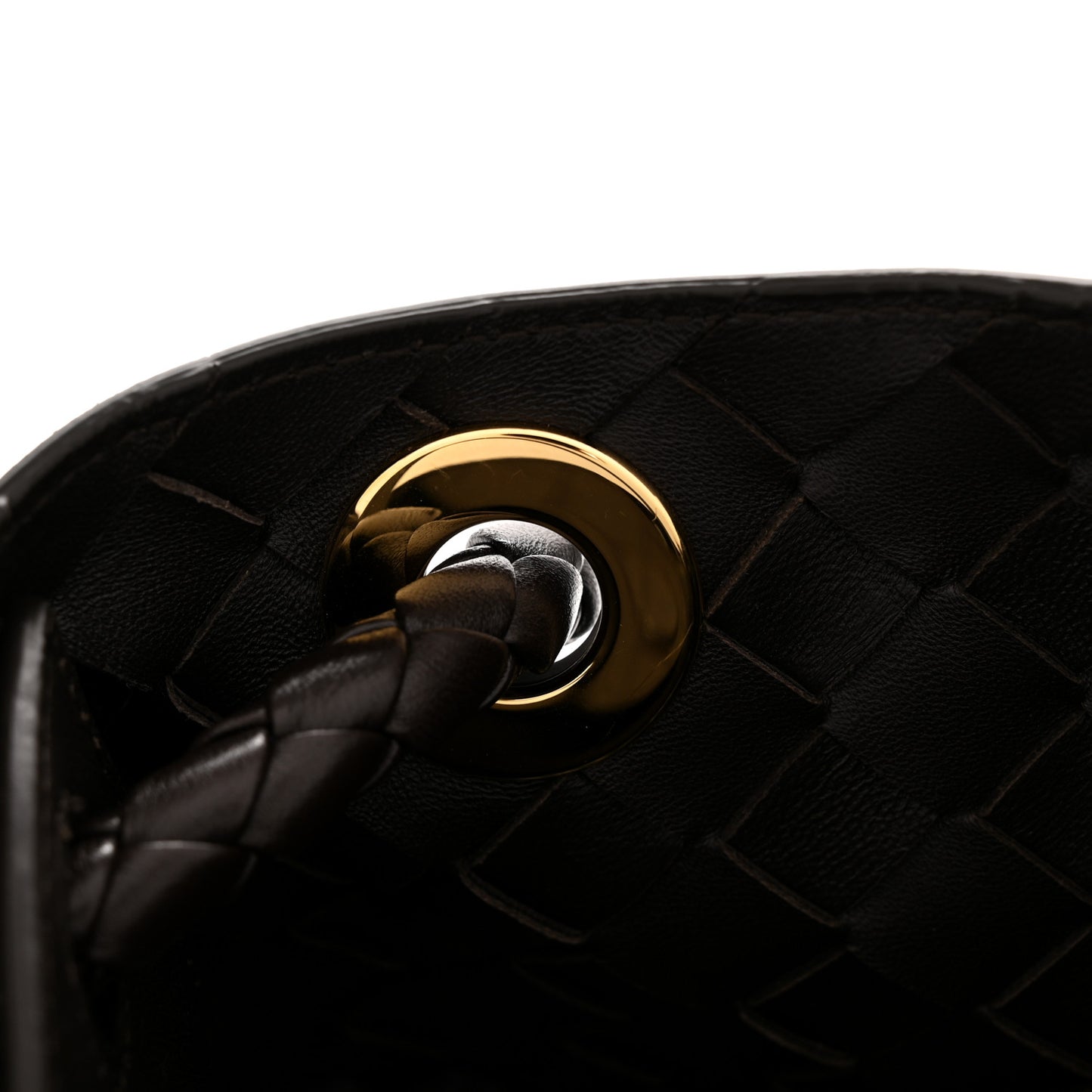 Nappa Intrecciato Medium Andiamo Shoulder Bag Fondant