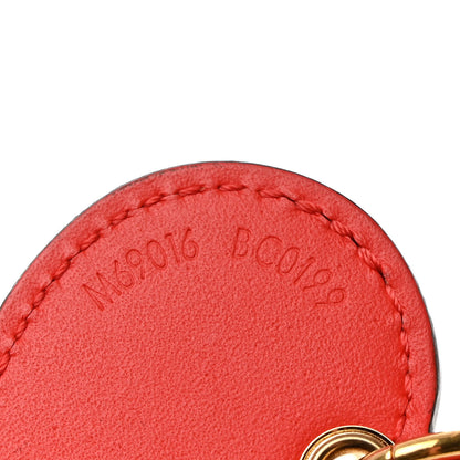 Louis Vuitton Vernis Degrade Love Lock Heart Key Holder Bag Charm Pink Red 4 of 5