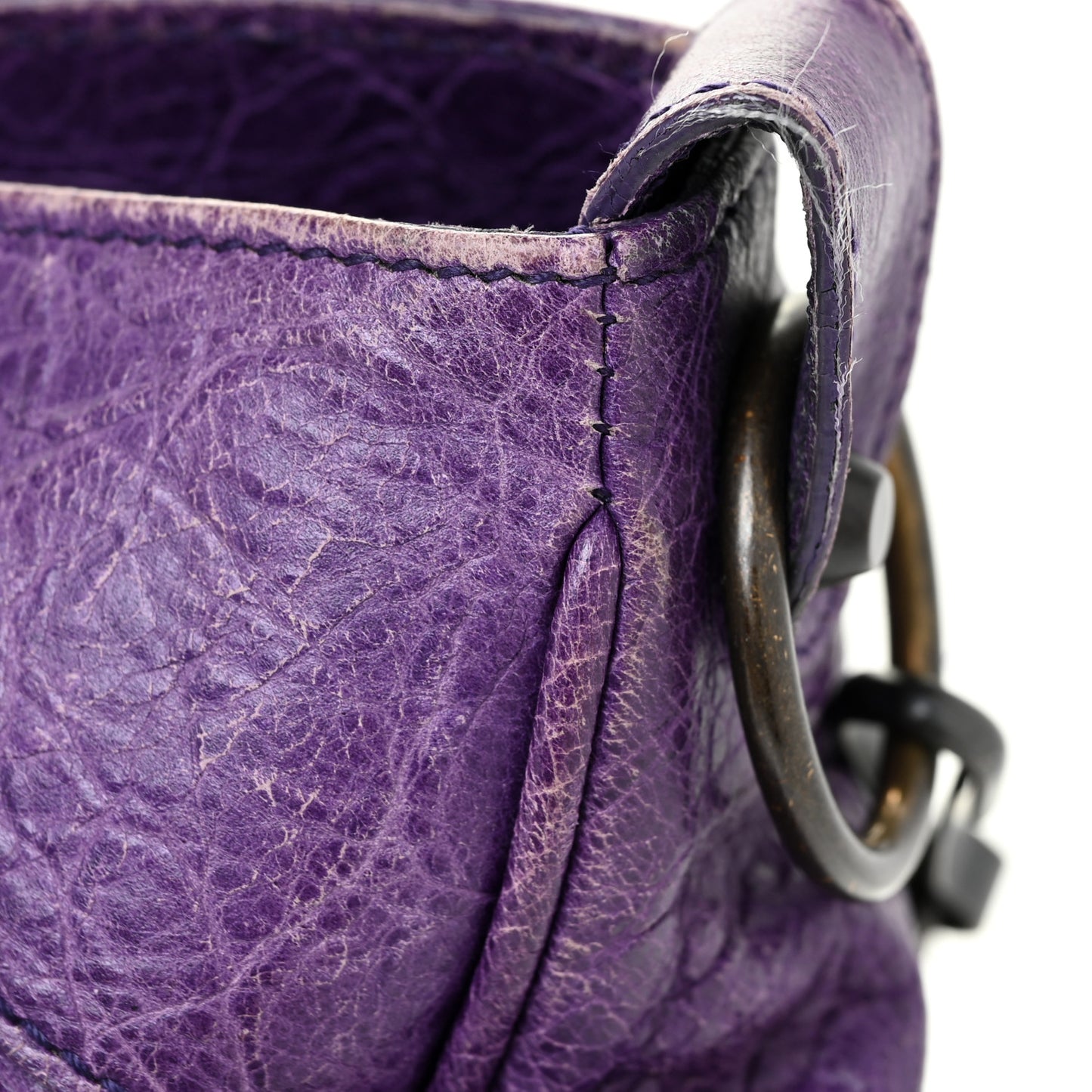Agneau Classic Hardware Velo Dark Violet