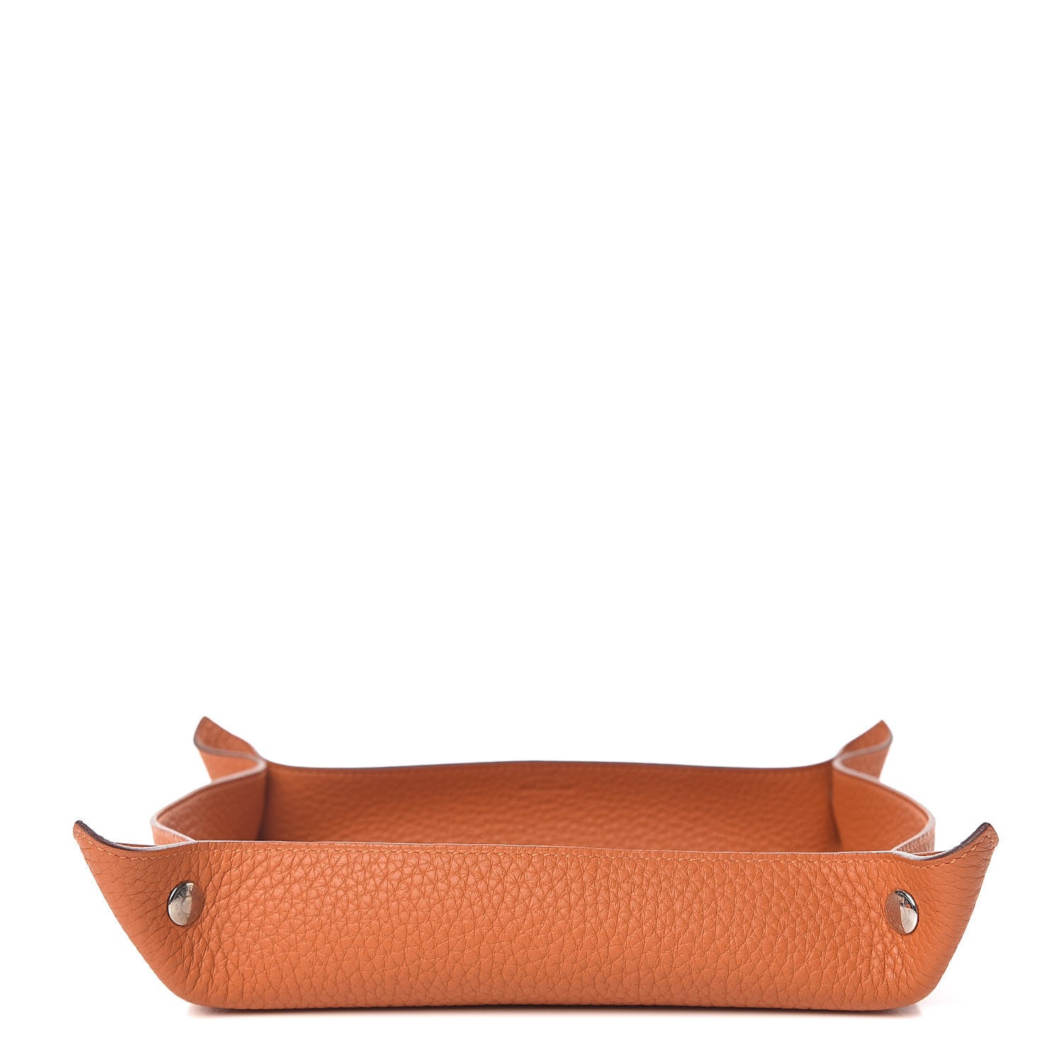 Hermes Taurillon Clemence Mises et Relances Change Tray Potiron 1 of 8