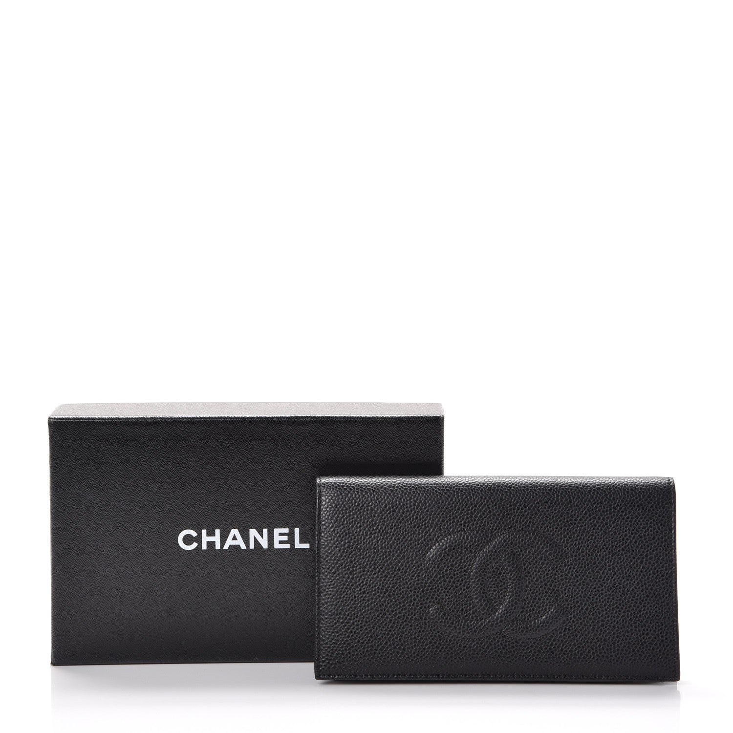 Chanel Caviar Timeless CC Yen Wallet Black 9 of 9