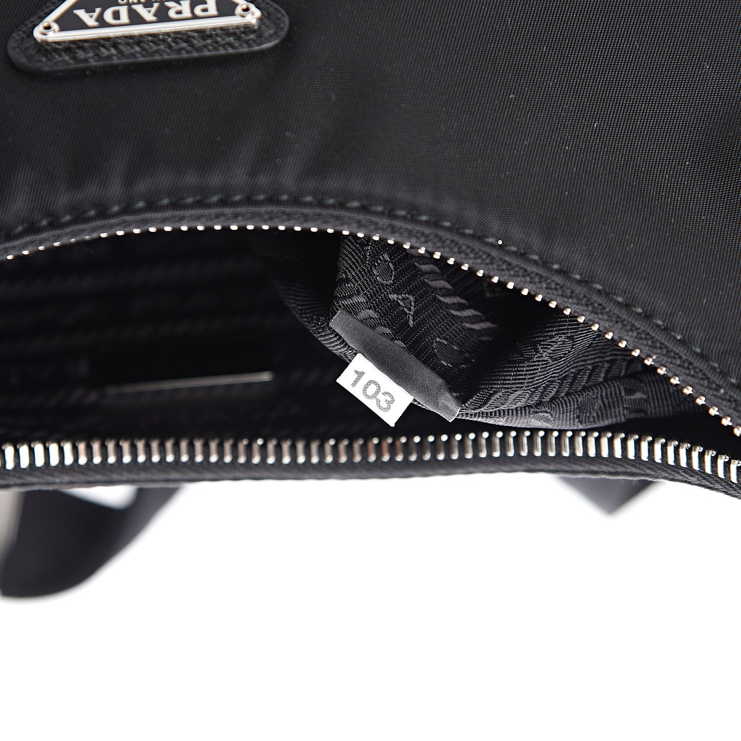 Prada Nylon Re-Edition 2005 Shoulder Bag Black 7 of 10