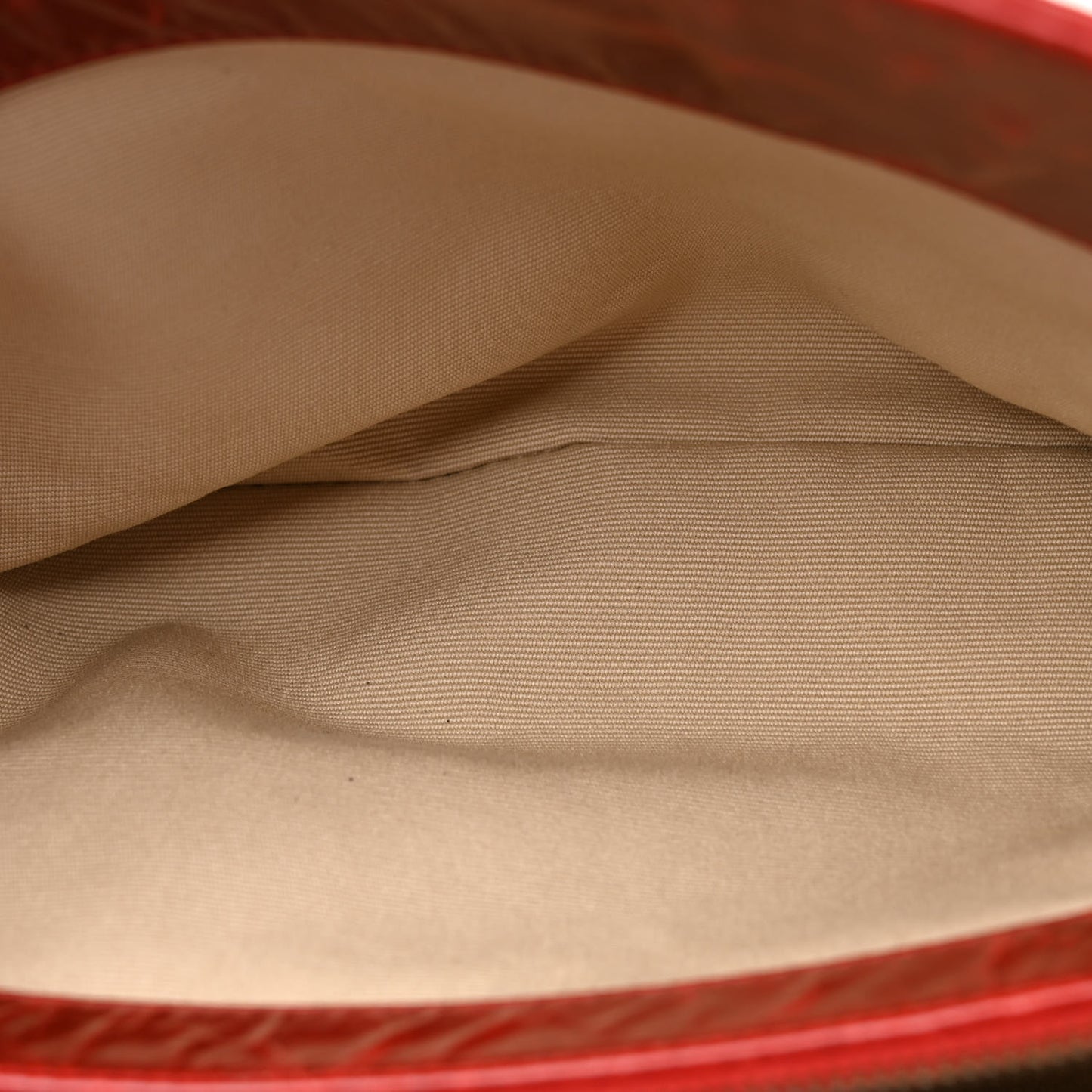 Glazed Crackled Calfskin Small Reissue Tote Red