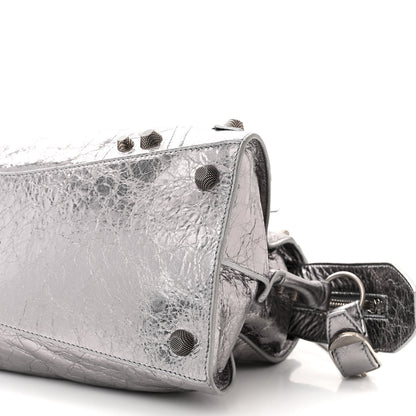 Balenciaga Metallic Agneau Arena Neo Cagole City Silver 10 of 11