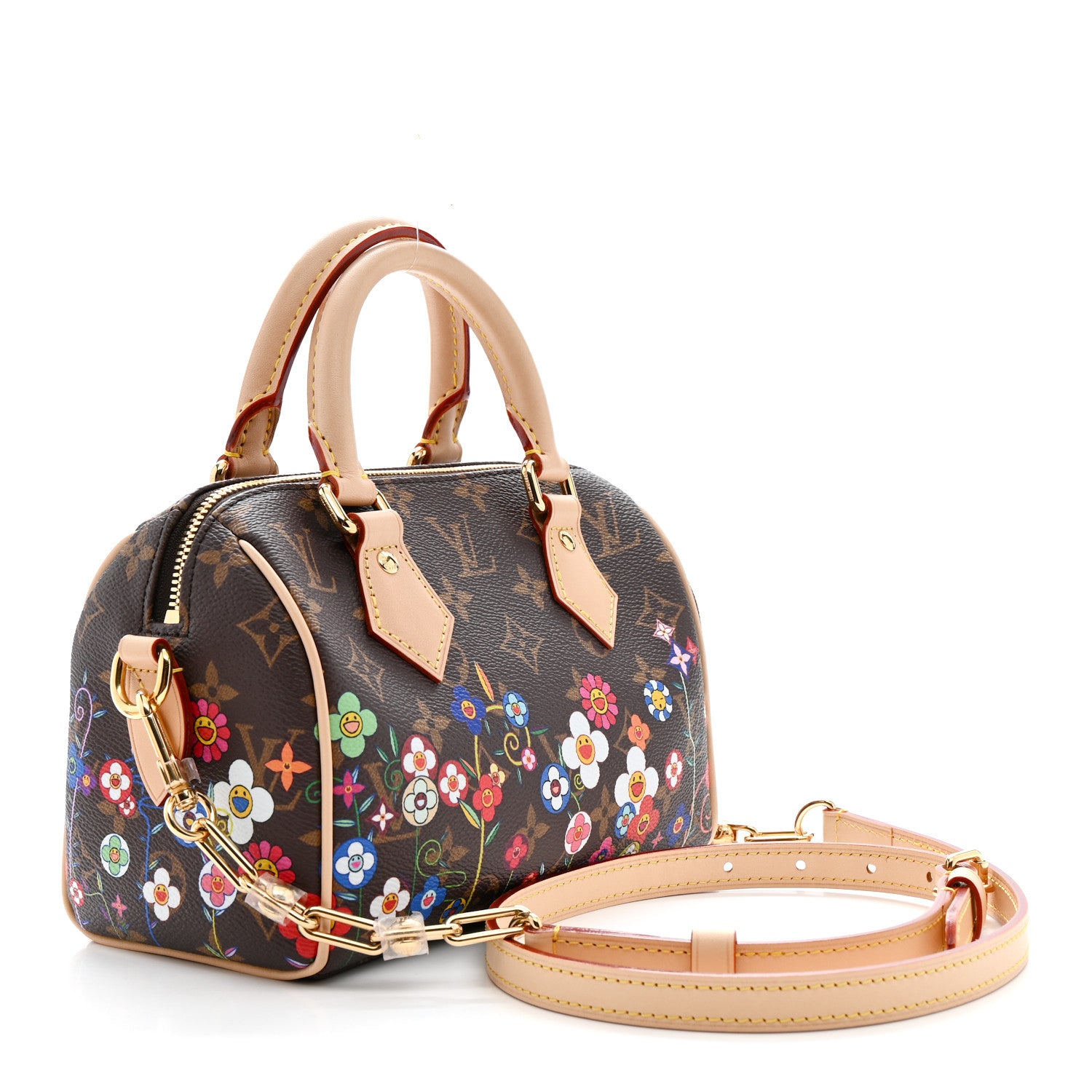 Louis Vuitton LV X TM Monogram Flowers Speedy Bandouliere 20 3 of 9